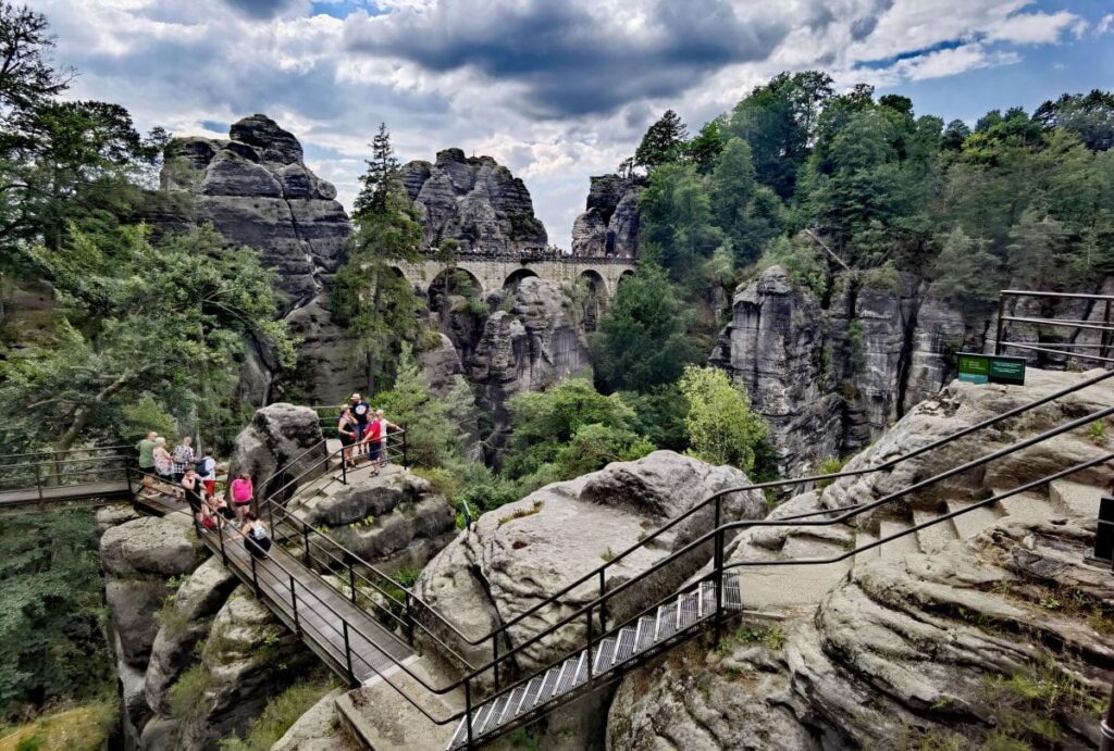 Magische Felsen an der Basteibrücke