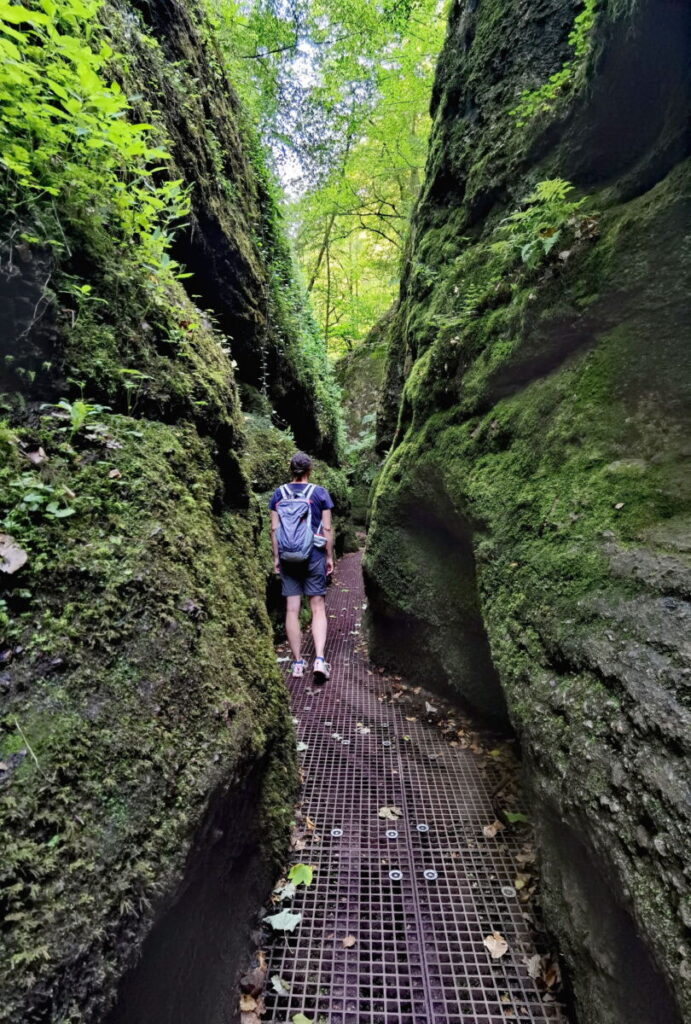 Grüne Felsen in der Drachenschlucht