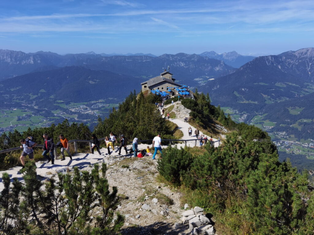 Hoch auf einem Felsensporn gebaut: Das Kehlsteinhaus